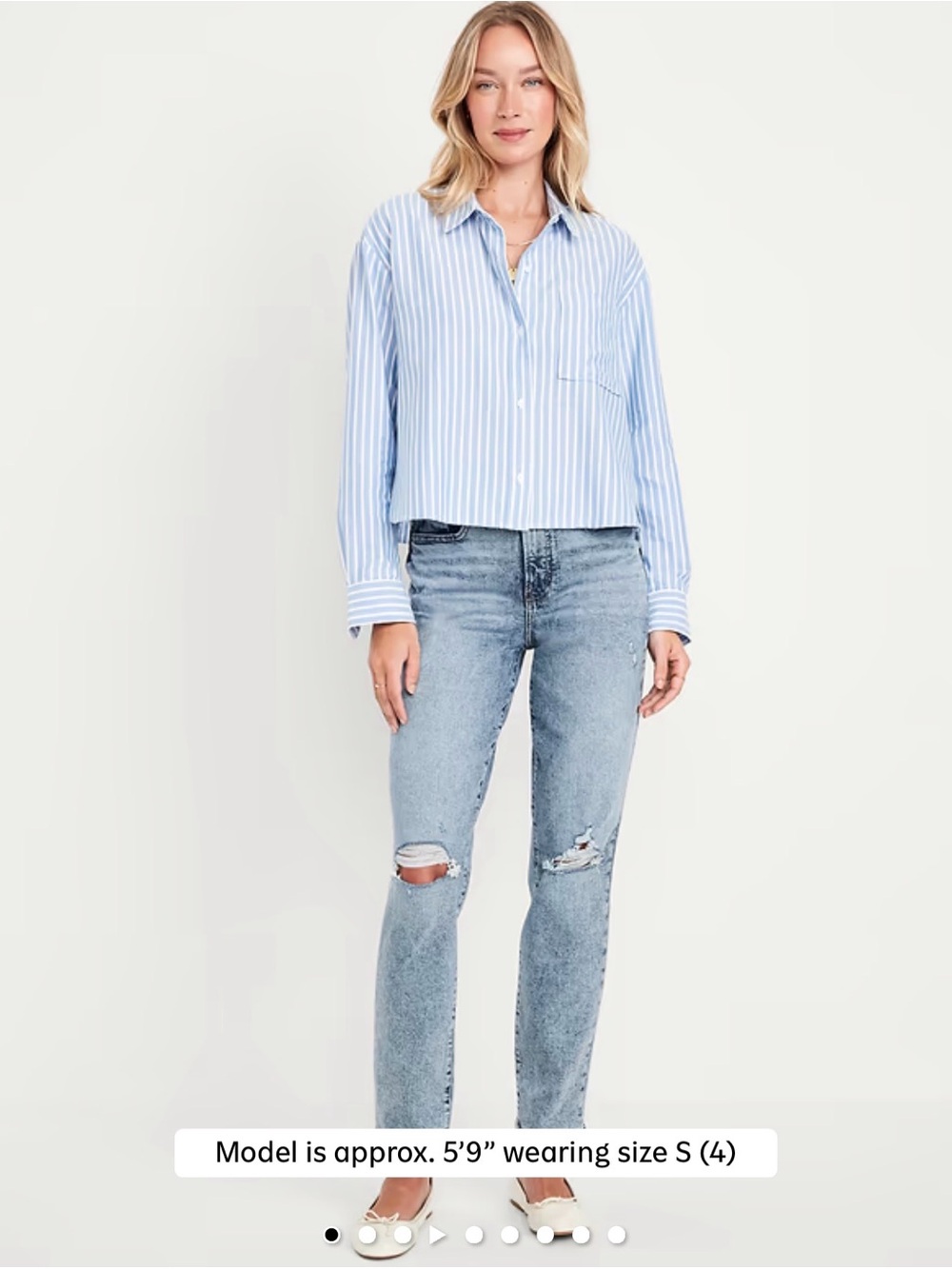 Old Navy Light Blue High-Rise O.G. Straight Jeans